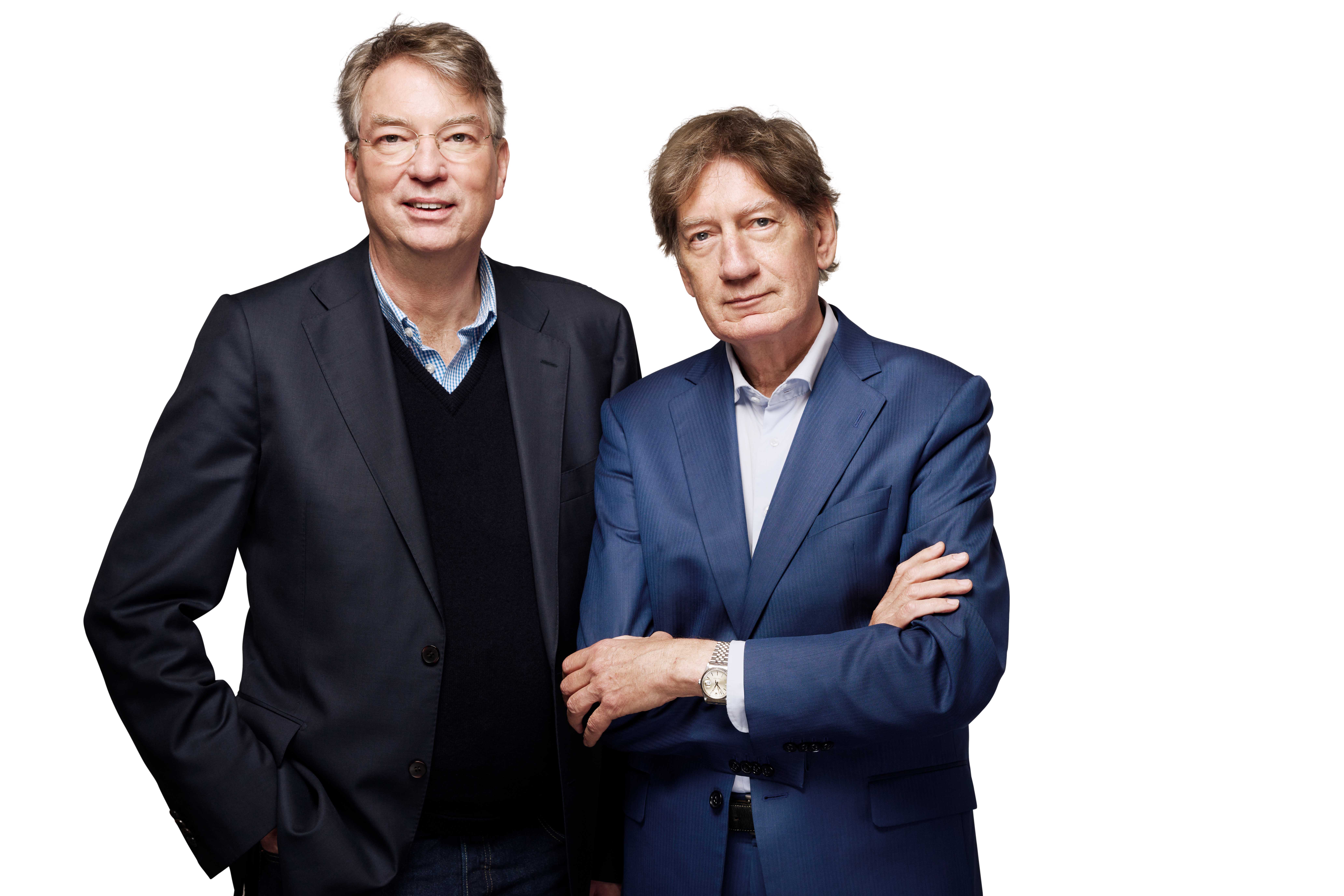Arend Jan Boekestijn en Rob de Wijk in de BNR studio